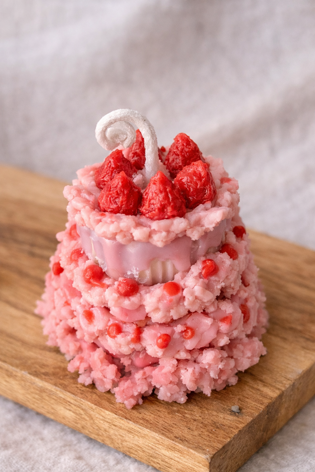 Strawberry Cake Candle