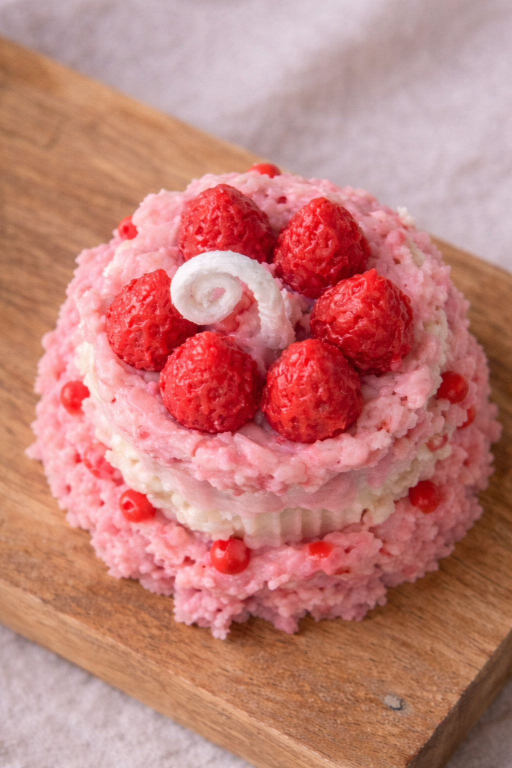 Strawberry Cake Candle