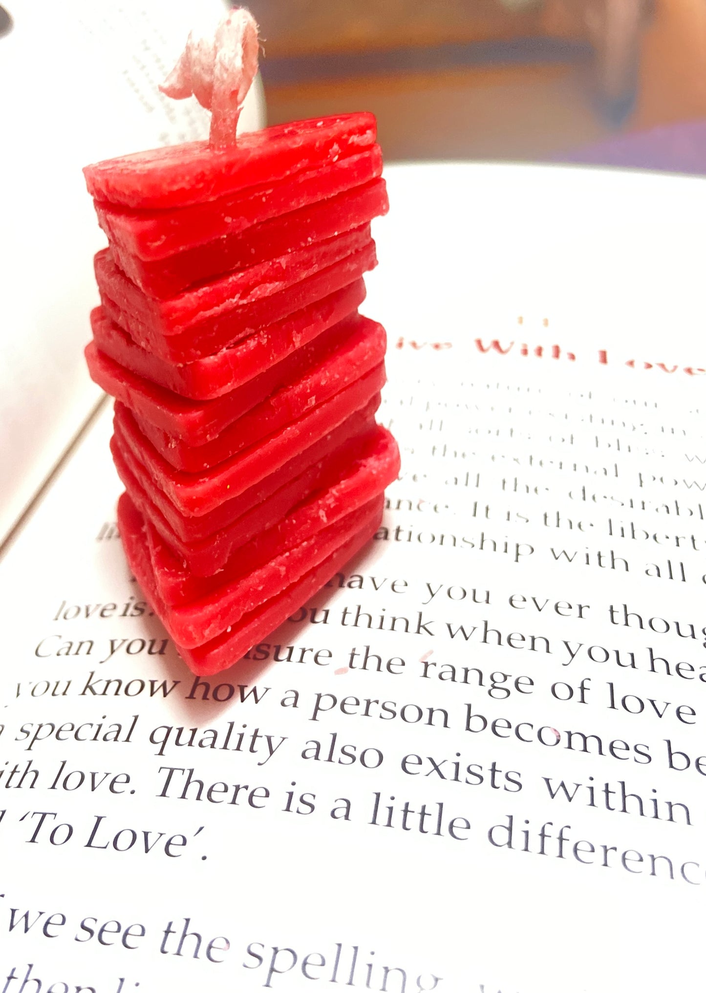 Stack of Hearts Candle