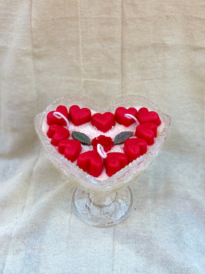 Heart Ice Cream Sundae Candle