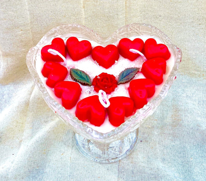 Heart Ice Cream Sundae Candle