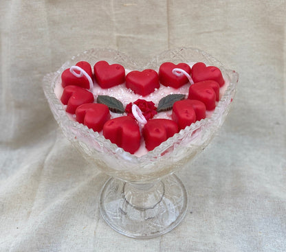 Heart Ice Cream Sundae Candle