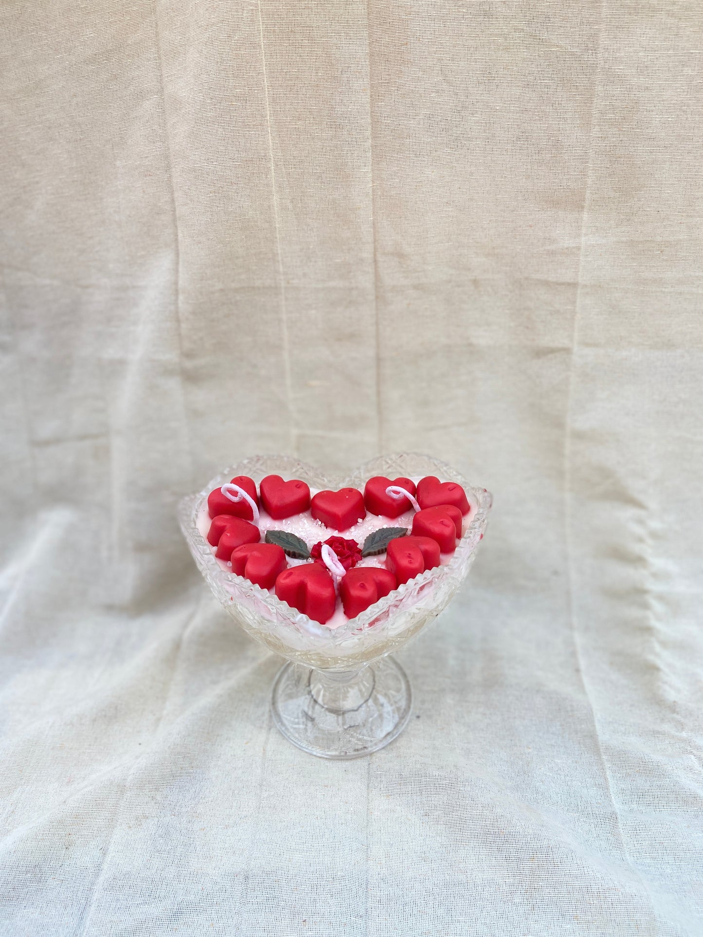 Heart Ice Cream Sundae Candle