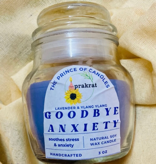 goodbye anxiety candle